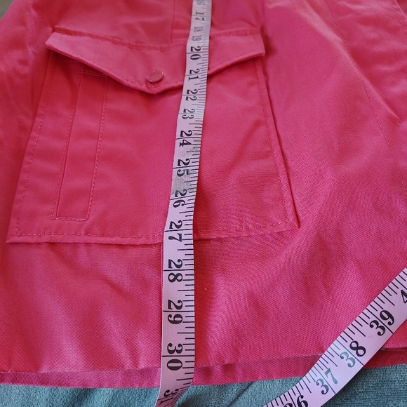 Talbot's Woman Water Resistant Hooded Rain Coral Jacket 2X - Picture 13 of 14